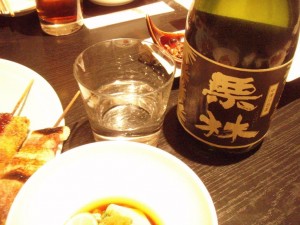 中津川の居酒屋で前夜祭(？)・地酒栗焼酎「栗林」で_02'2014