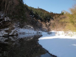 14番・一号(旧)堰堤上のプール_0311'2014