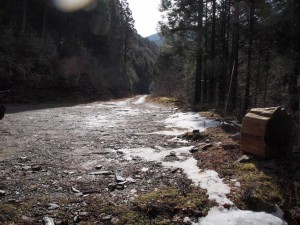 26番・27番の行き止まり広場，残雪殆んど無しです_0302'2014