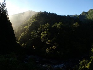 倶楽部ハウス南側の朝景_AM0643・0909'2014