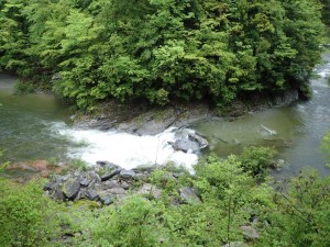 白泡の御大師様プール_夕刻