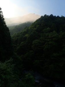 朝もやの山夏早朝_0707