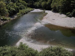 出合橋下，合流部分で．．水位上昇が良く解ります_0829