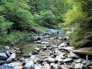 アッツイ！ので川遊び